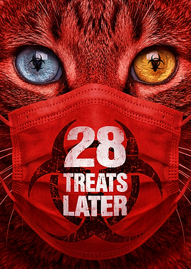 28 Treats Later Cat Movie Poster Parody