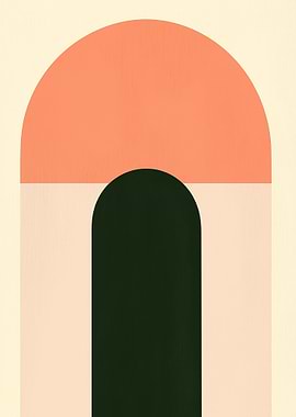 Abstract Arches Minimalist Art