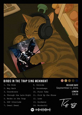 Cat listening to Birds in the Trap