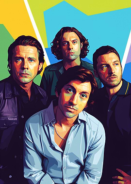 Arctic Monkeys Band Portrait Pop Art