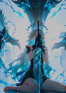 Anime Girl with Sword