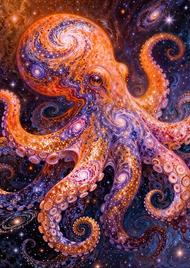 Cosmic Galaxy Octopus