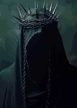 Dark Figure with Spiked Crown