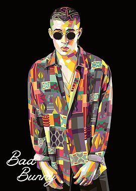 Bad bunny pop art