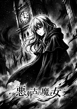 Anime Witch in Gothic Setting