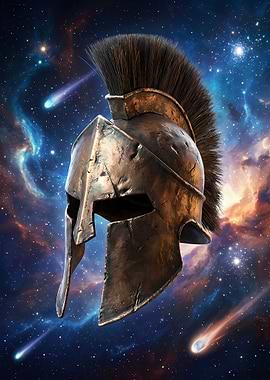 Spartan Helmet in Space