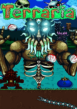 Terraria Game Boss Fight Illustration