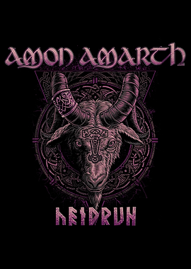Amon Amarth Heidrun Goat Artwork