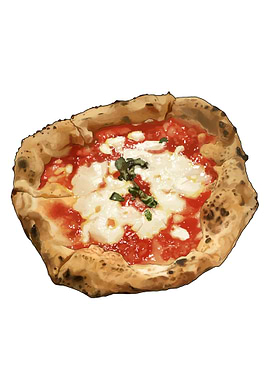 Margherita Pizza Illustration