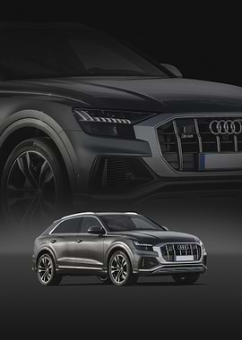 Gray Audi SQ8 Car