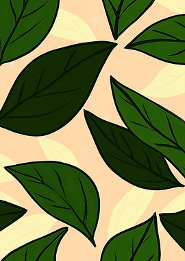 Green Leaves Pattern