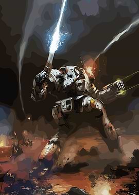 Mech Warrior in Action