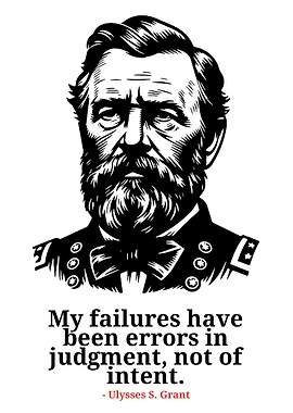 Ulysses S. Grant Portrait with Quote