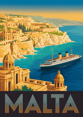 Malta Travel Poster