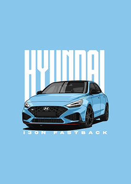 Hyundai i30N Fastback Illustration