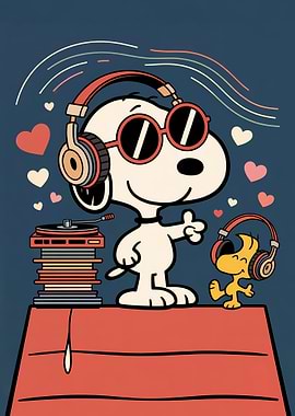 Snoopy and Woodstock Music Party