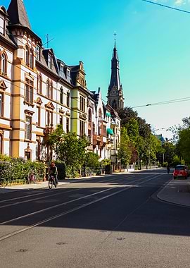 Heidelberg street photo on the Römerstraße