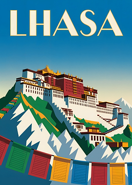 Lhasa Travel Poster