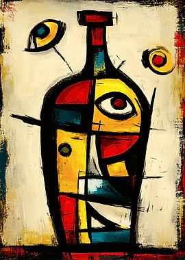 Sacred Bottle — Contemporary Abstract Expressionism