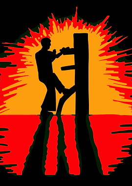 Wing Chun Training Silhouette