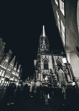 Prinzipalmarkt in Münster an Weihnachten