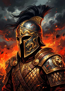 Warrior in Golden Armor