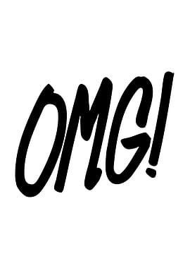 OMG! Black Text on White Background