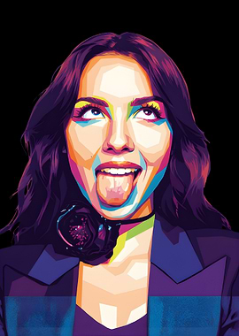 Olivia Rodrigo Pop Art Portrait