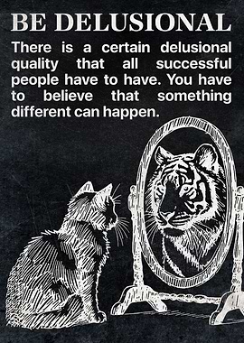 Finance Business Poster – Be Delusional