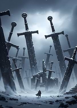 Sword Graveyard in Winter