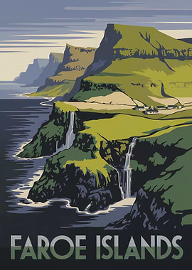 Faroe Islands Travel Poster