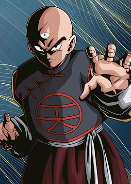 Tenshinhan's Unwavering Gaze and Power