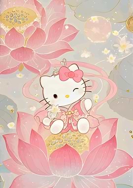 Hello Kitty Lotus Flower