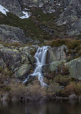 Mountain Waterfall Landscape