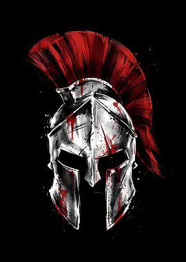 Spartan Helmet with Red Plume