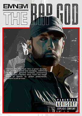 Eminem The Rap God Poster