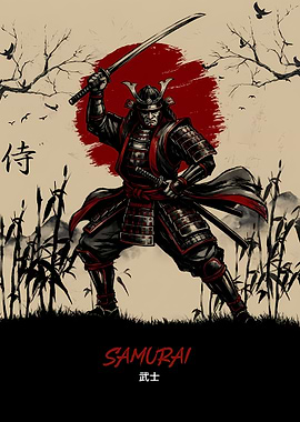 Samurai Warrior with Sword