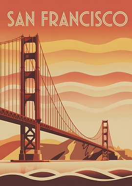 San Francisco Golden Gate Bridge Poster