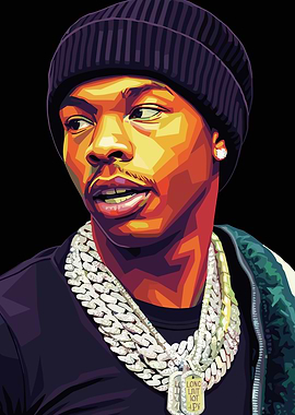 Lil Baby Portrait Digital Art