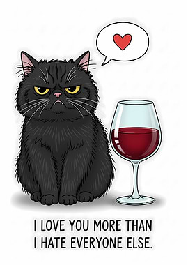 Grumpy Cat Love Wine