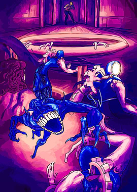 Sci-Fi Horror Scene with Monsters