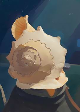 Abstract Seashell Still Life
