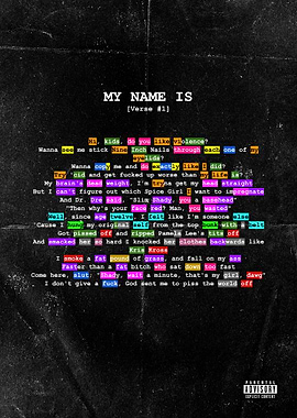 My Name Is - Rhymes Verse 1