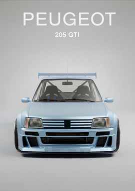 Peugeot 205 GTI Light Blue