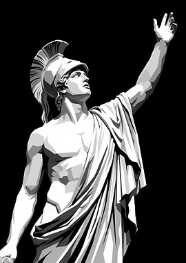 Statue of a Greek Warrior