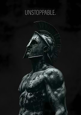 Unstoppable Spartan Warrior Statue