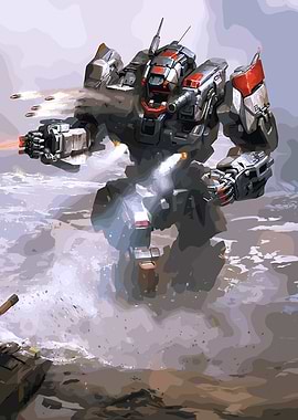 Mech Warrior in Action