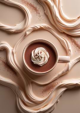 Whipped Cocoa – Abstract Chocolate Art