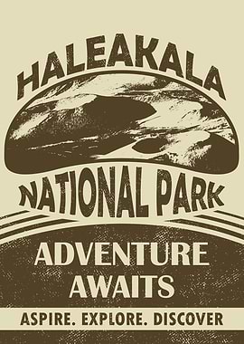 Haleakala National Park Vintage Poster