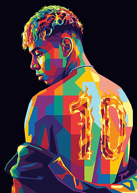 Lamine Yamal Portrait with Number 10